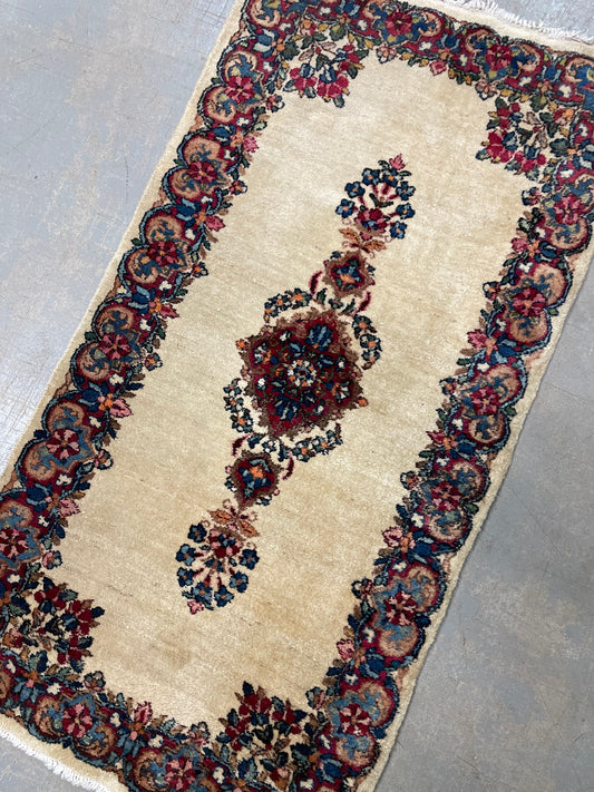 1920's Antique Persian Kerman 2x4
