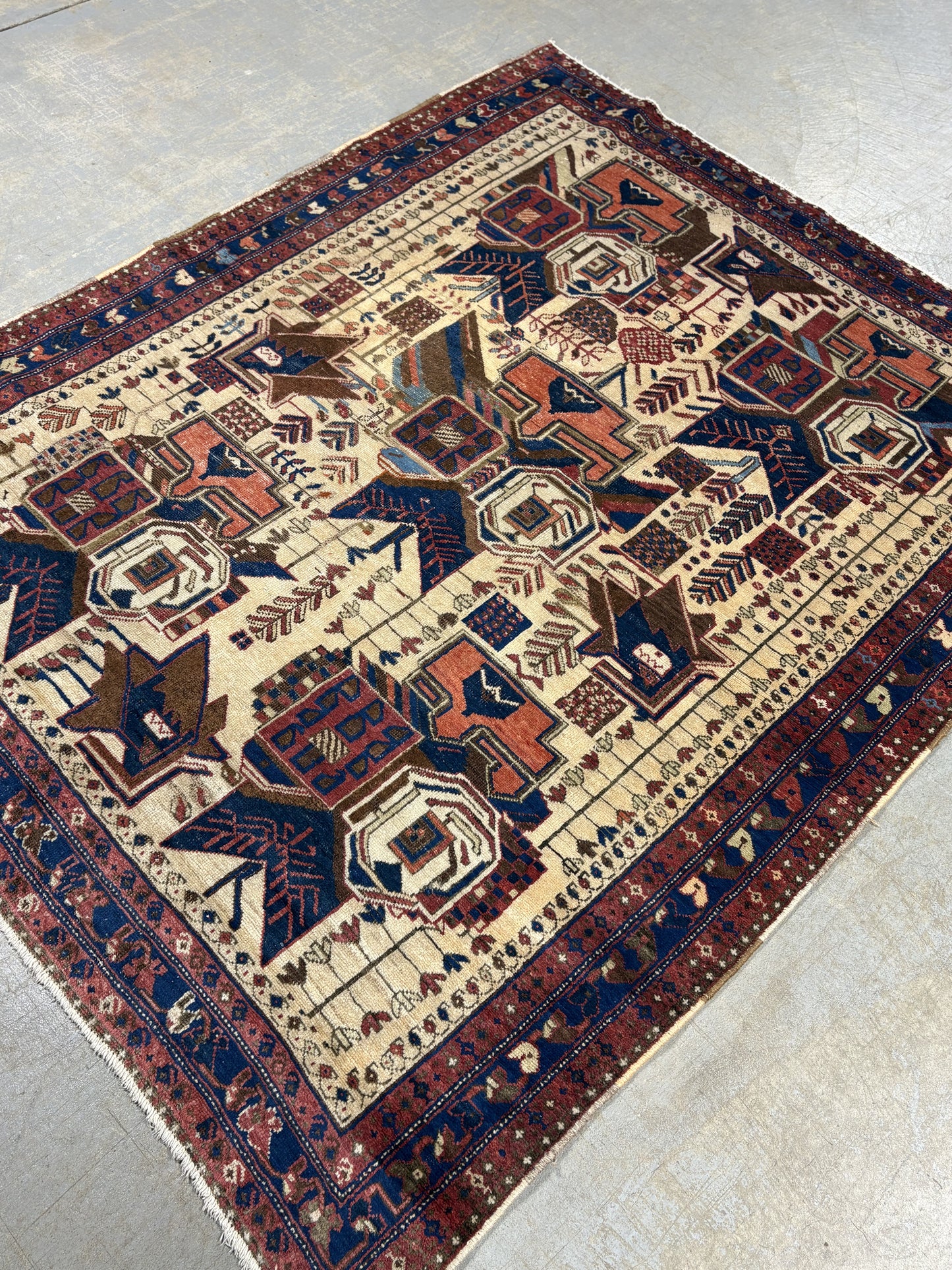 Persian 1910's Heriz 5x6