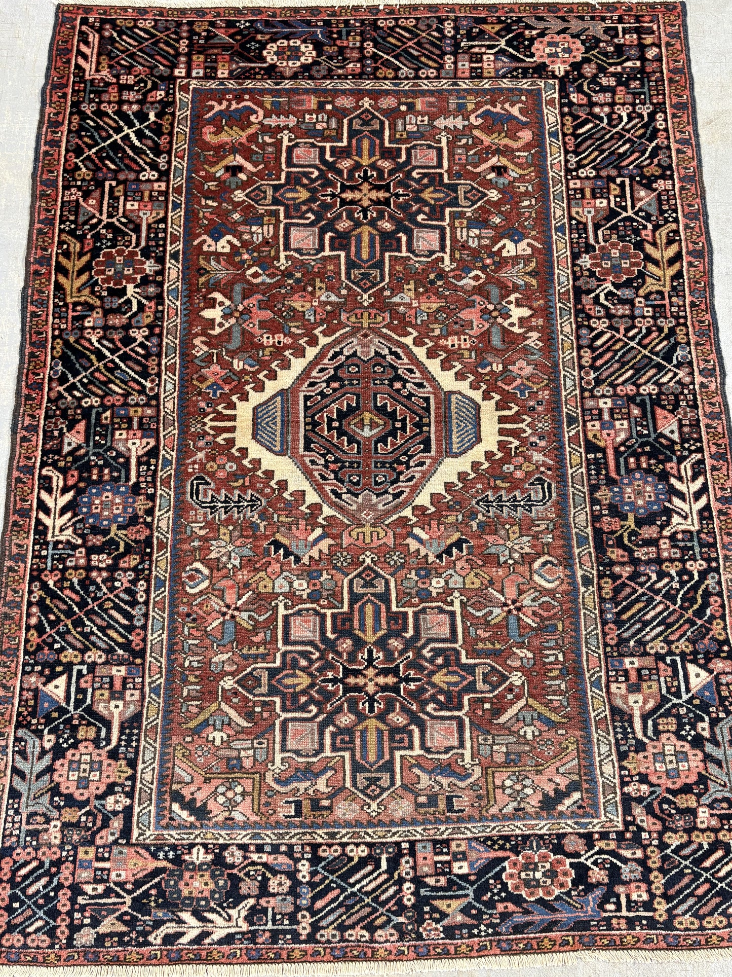 Persian 4x6 Heriz 1920's Mint Condition