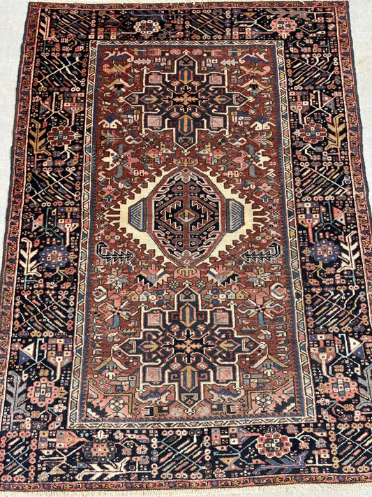 Persian 4x6 Heriz 1920's Mint Condition