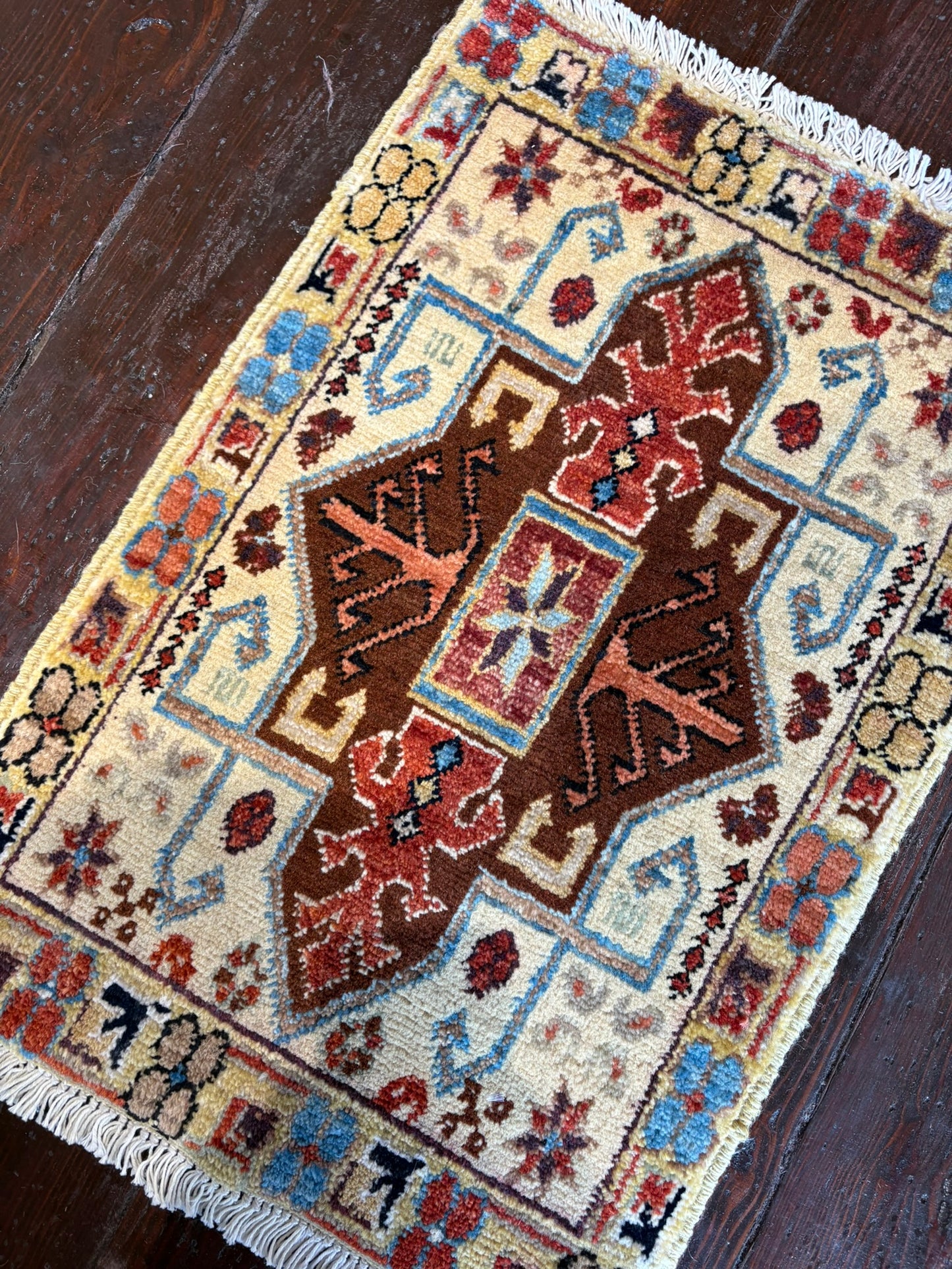 Persian Tabriz Rug 1'5" x 2'