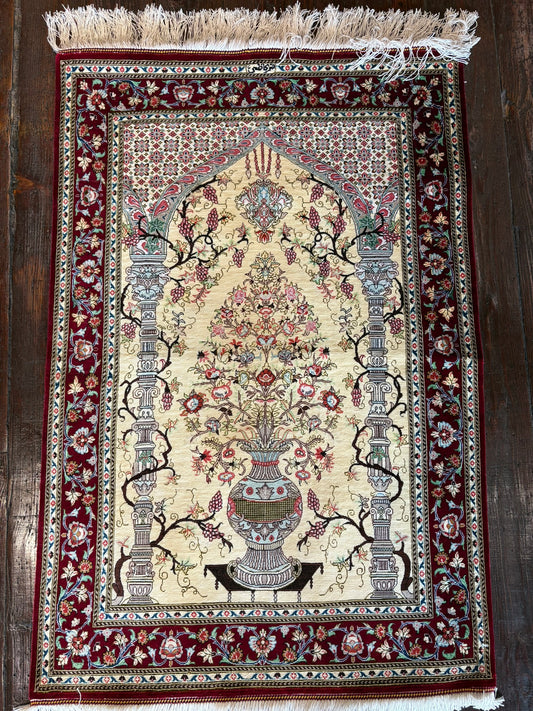 Silk Persian Qum 2x4