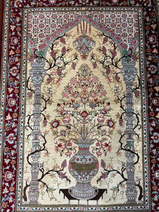Silk Persian Qum 2x4