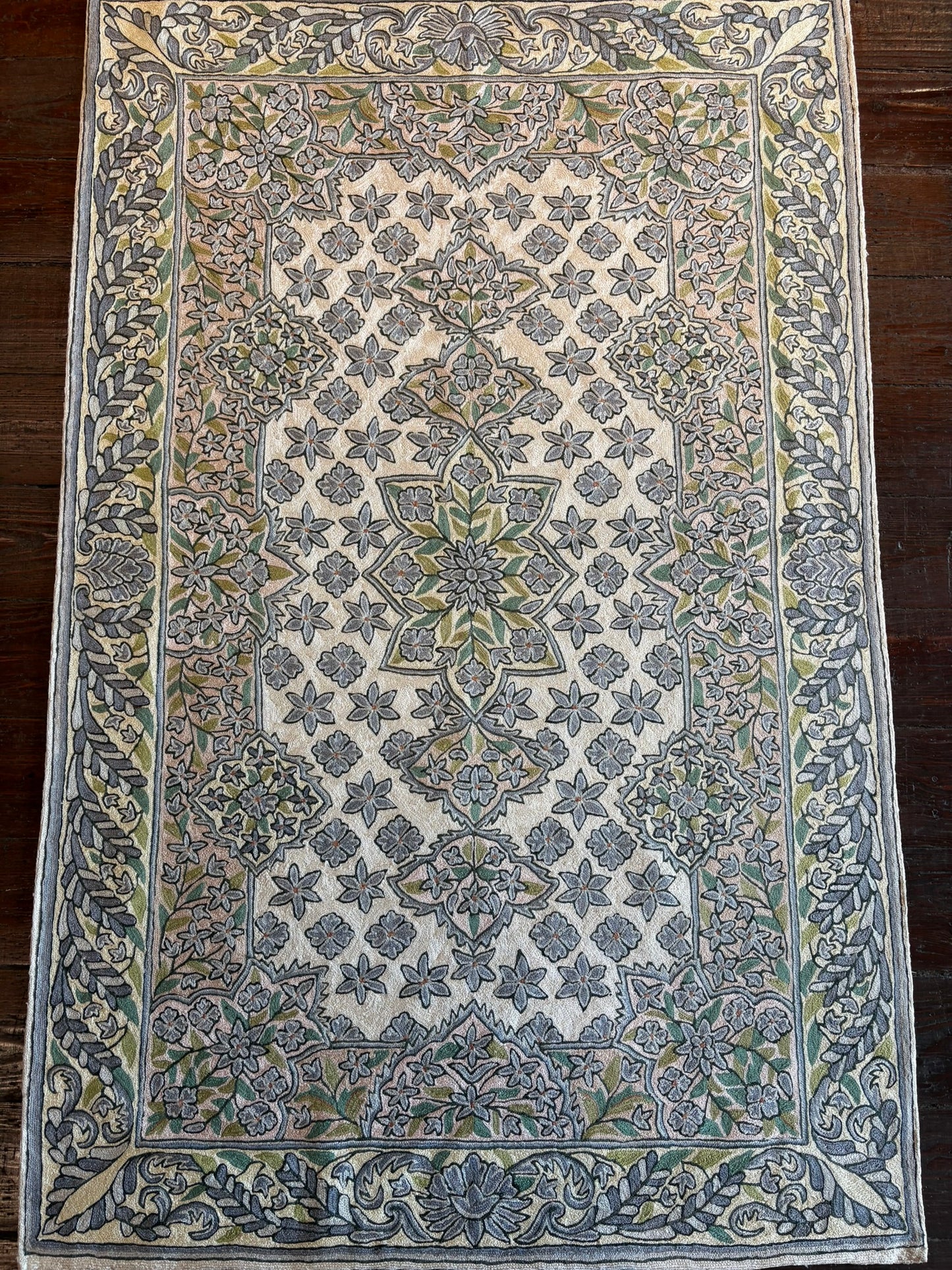 India Chainstitch Rug 3x5