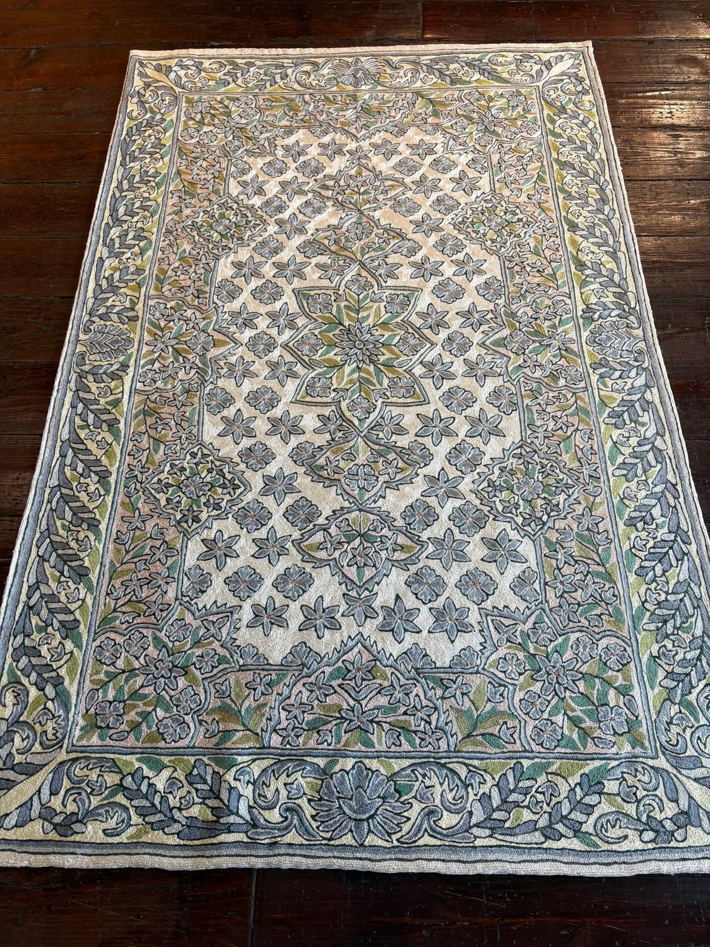 India Chainstitch Rug 3x5