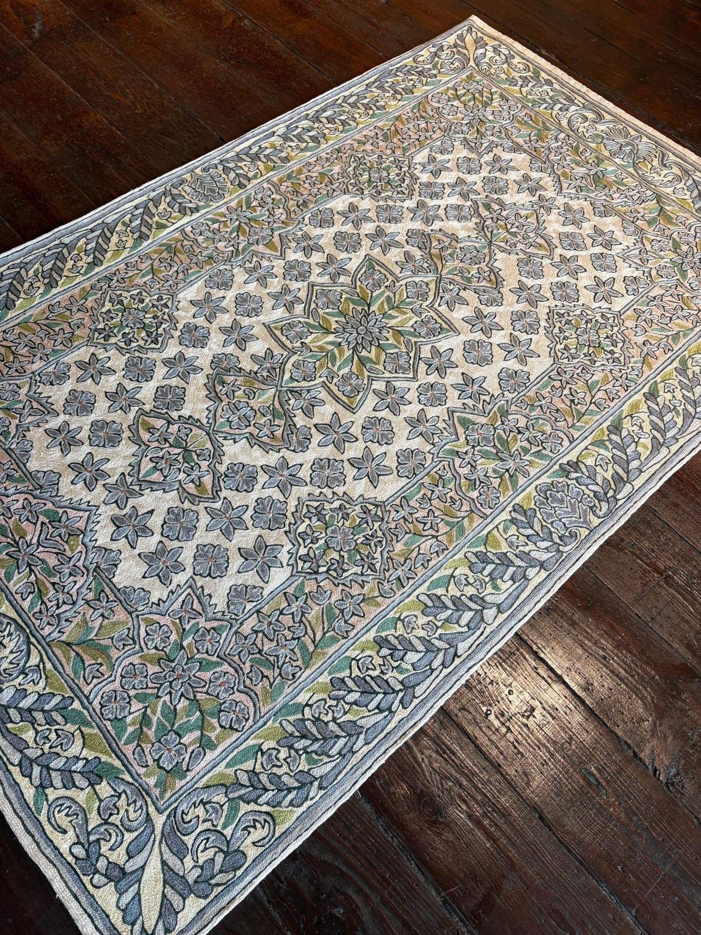 India Chainstitch Rug 3x5