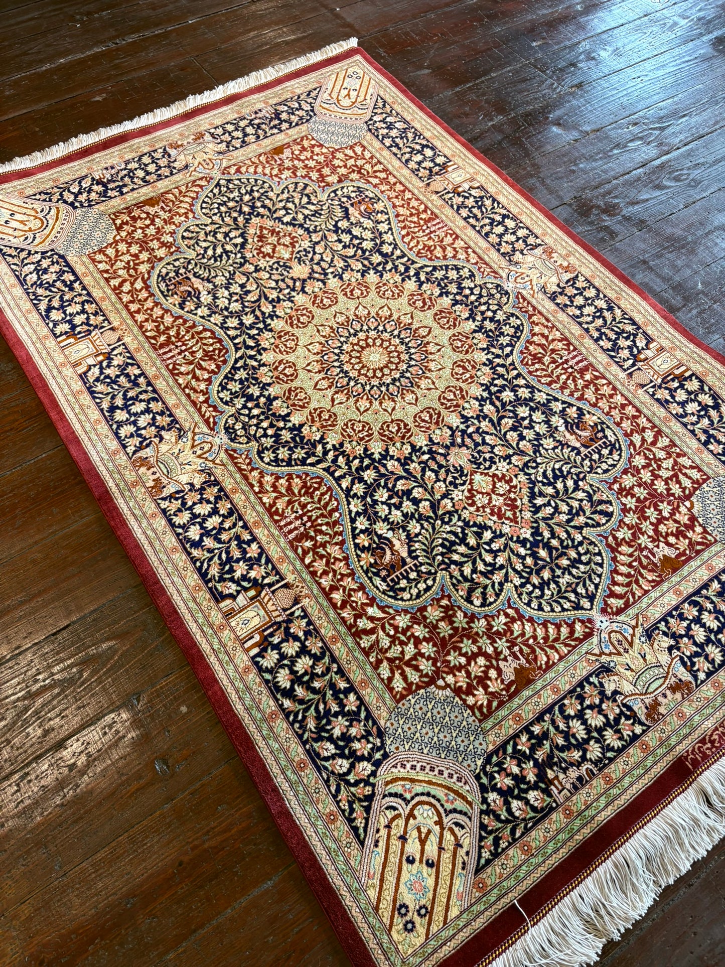 Persian Silk Qum Rug 3x5