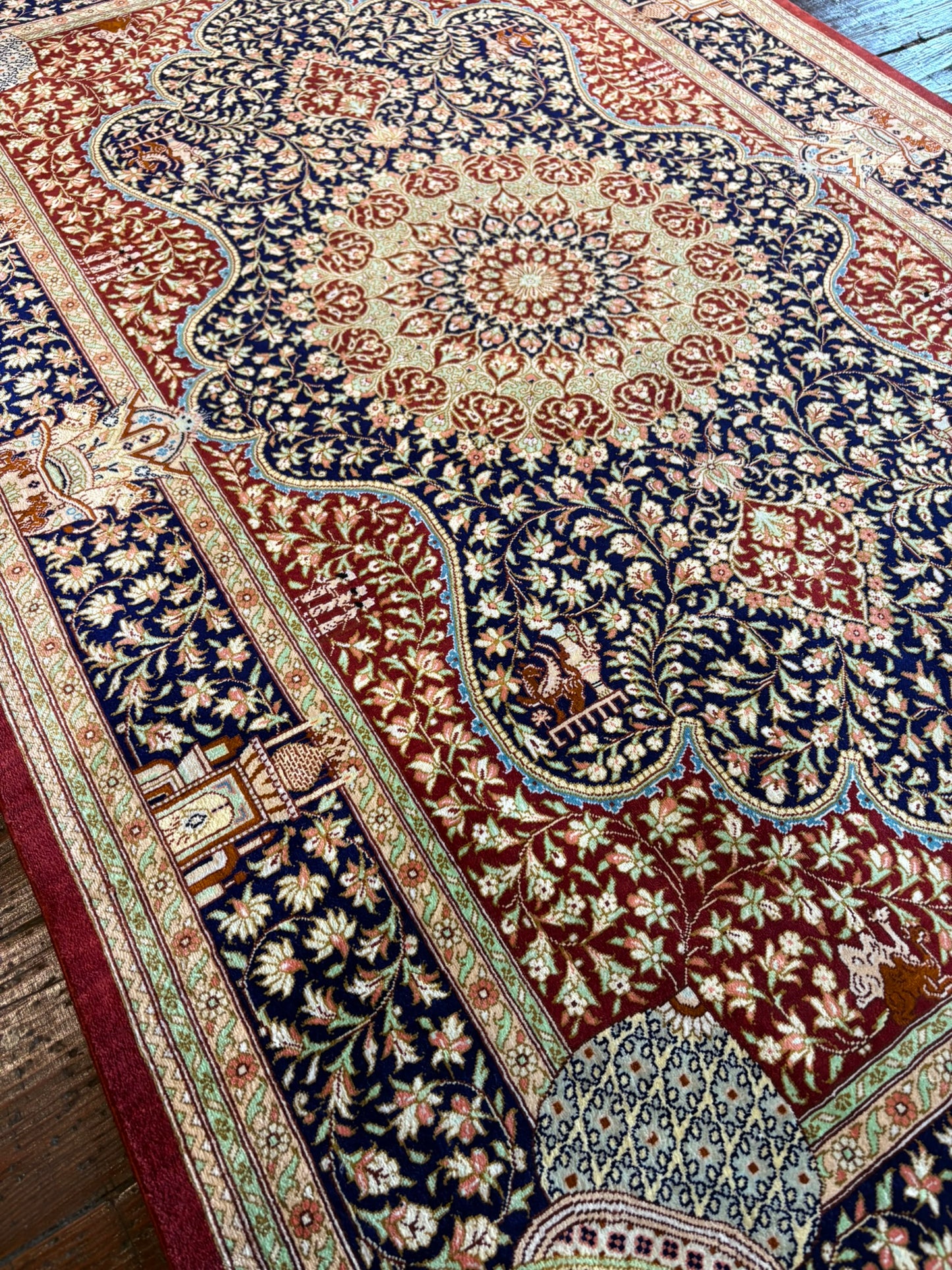Persian Silk Qum Rug 3x5