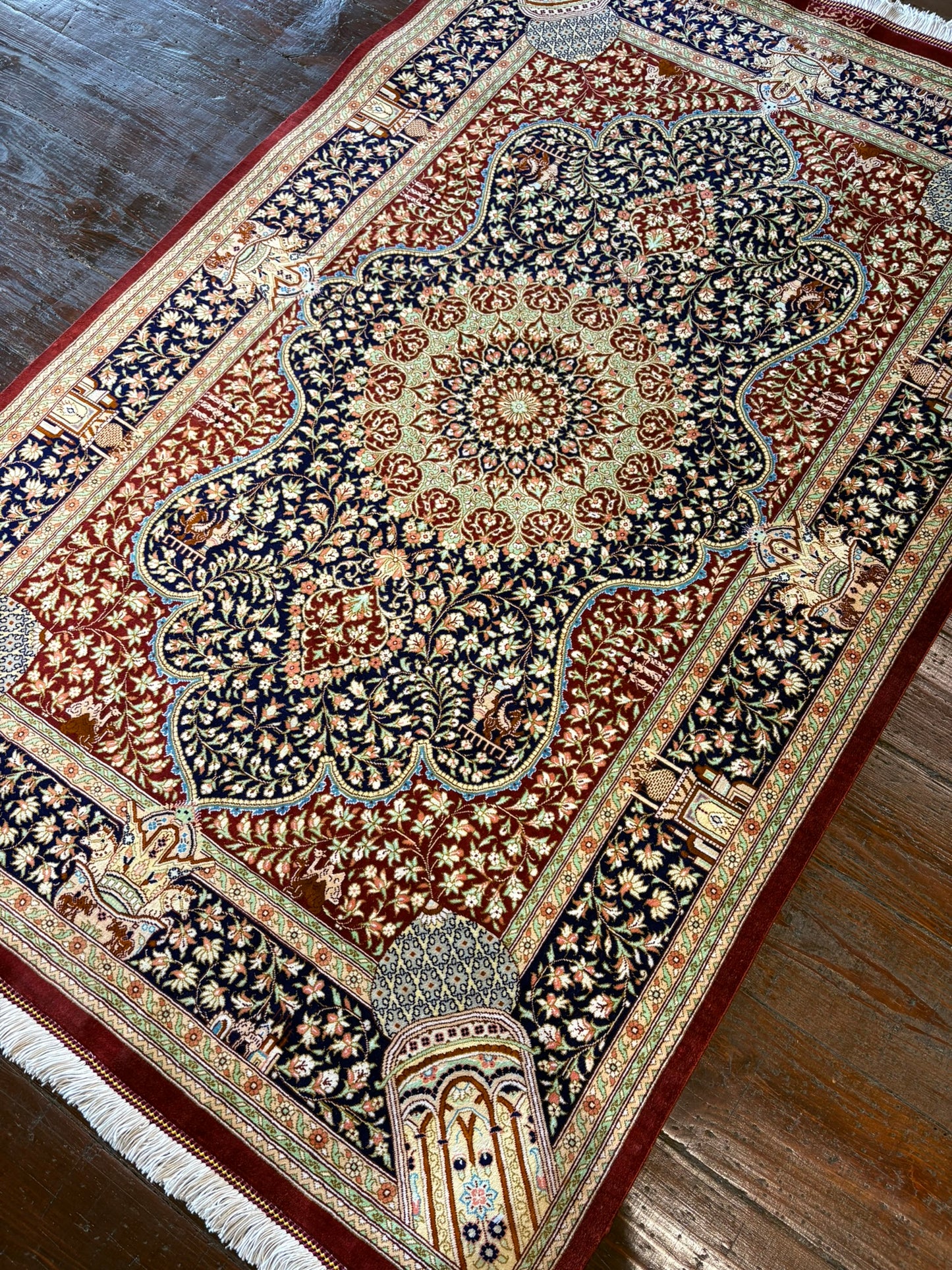 Persian Silk Qum Rug 3x5