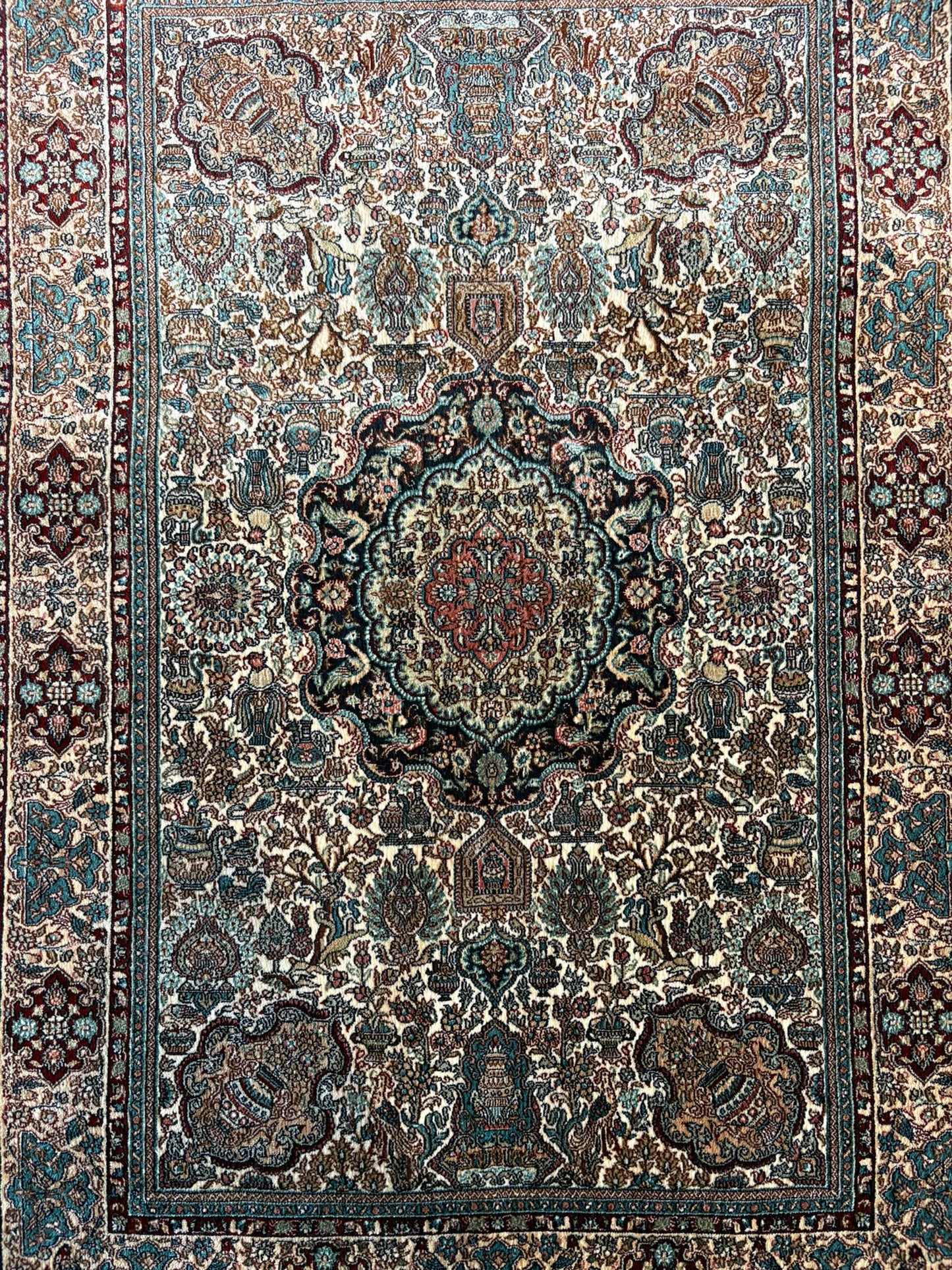 Fine Chinese Silk Rug 2x3