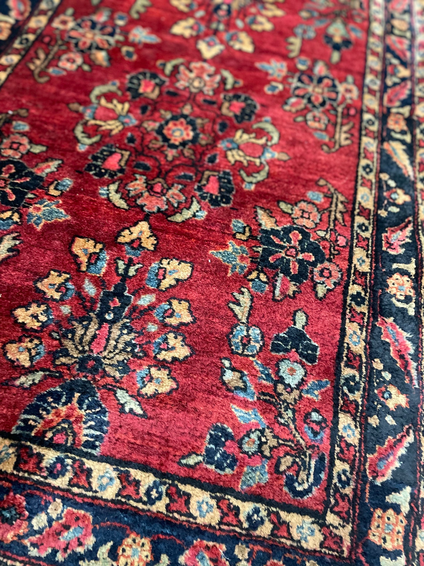 Persian Deep Red Sarouk 2x3